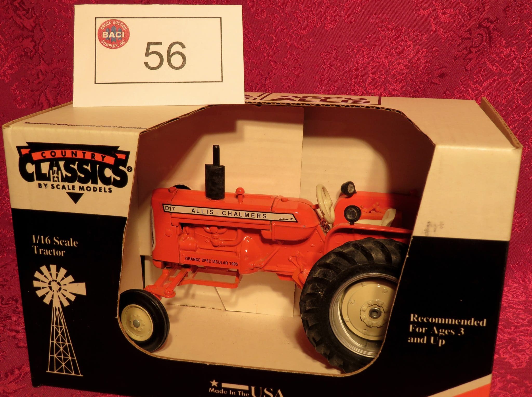 1/64 Allis Chalmers 185/190 tractor kit with ROPS & duals by C&D Models 